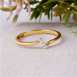 14k Yellow Gold Ring With Diamond