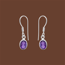 Sterling Silver Amethyst Earrings