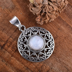 Rainbow Moonstone Pendant