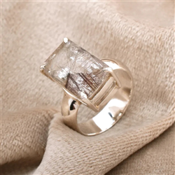 Rutilated Quartz Ring